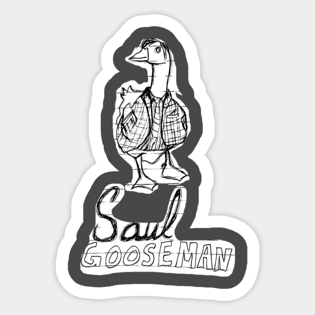 Saul Gooseman Sticker by Sillygoose